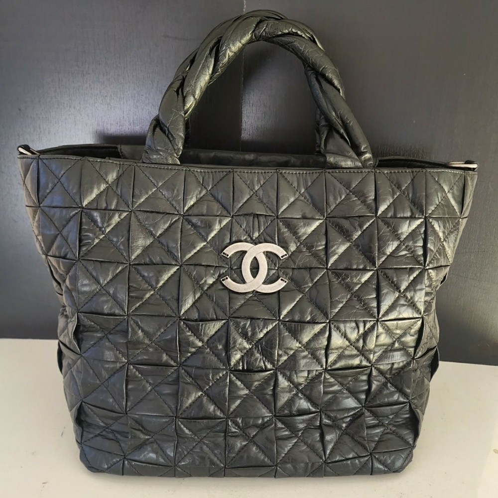 ***Rare***Chanel Origami Black Quilted Tote Bag